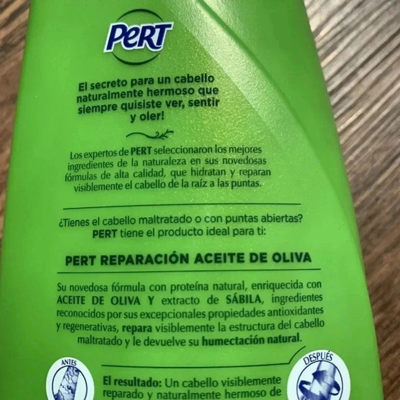 PERT Shampoo with Olive Oil Color-Treated Dry Damaged Hair 13.56 fl oz New - Picture 4 of 5